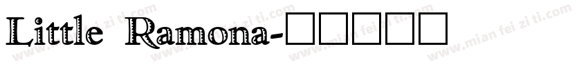 Little Ramona字体转换